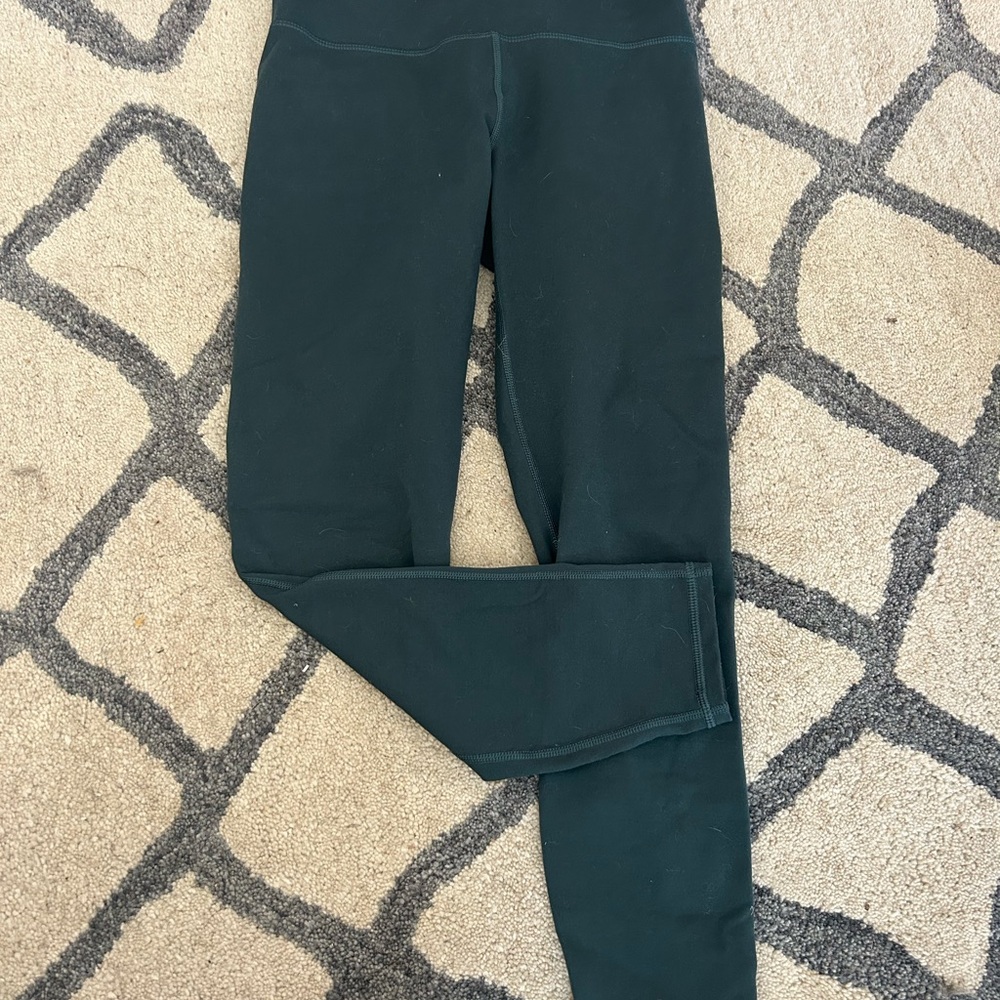 Fabletics Power Hold Dark Green Leggings